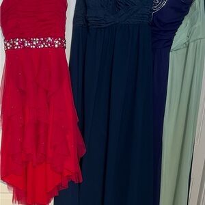 Elegant Red Sleeveless Dress